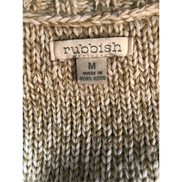 Rubbish vintage beige knitted raceback tank dress with front pockets - Picture 9 of 10